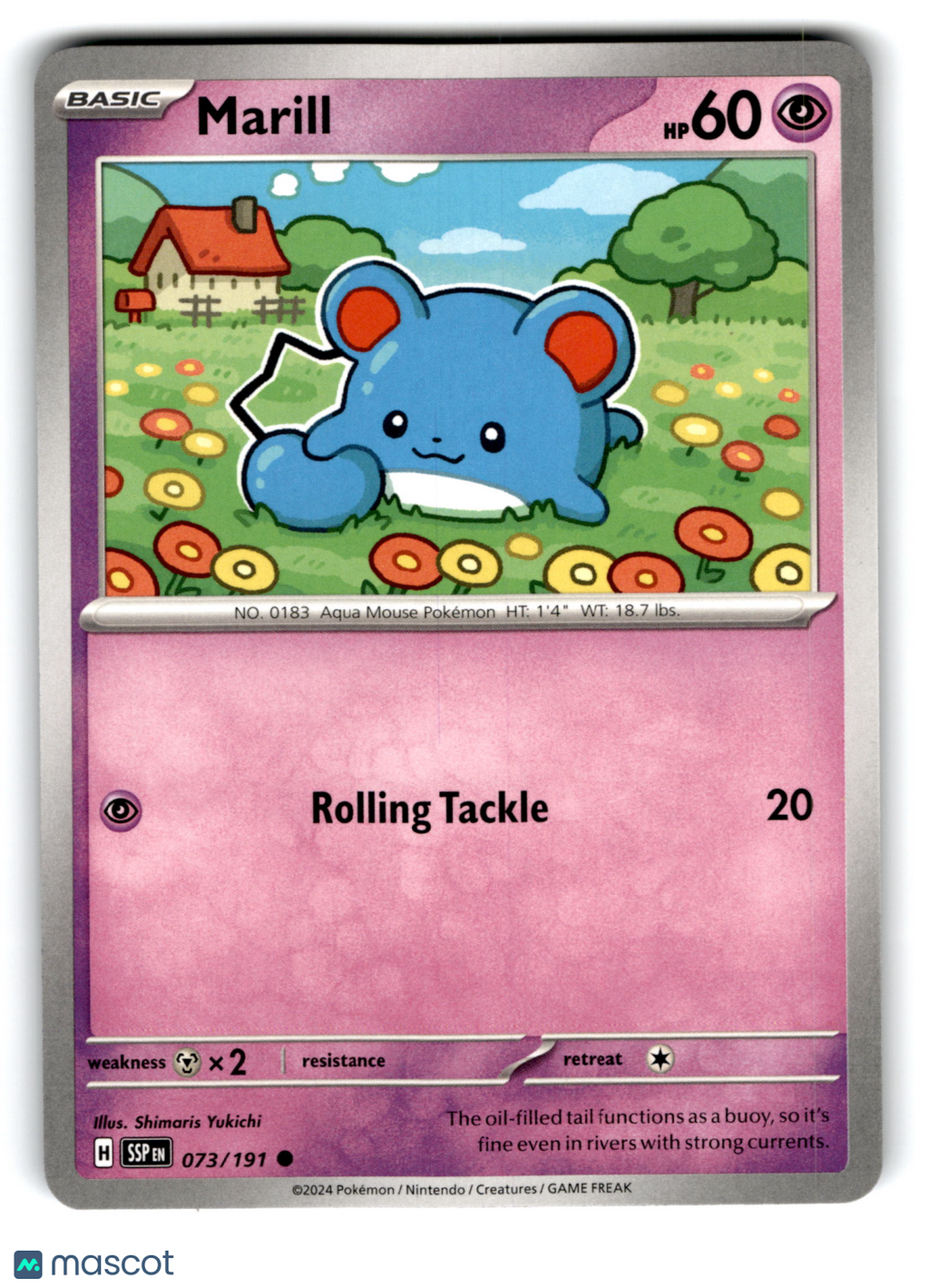 2024 Pokemon Marill #73/191