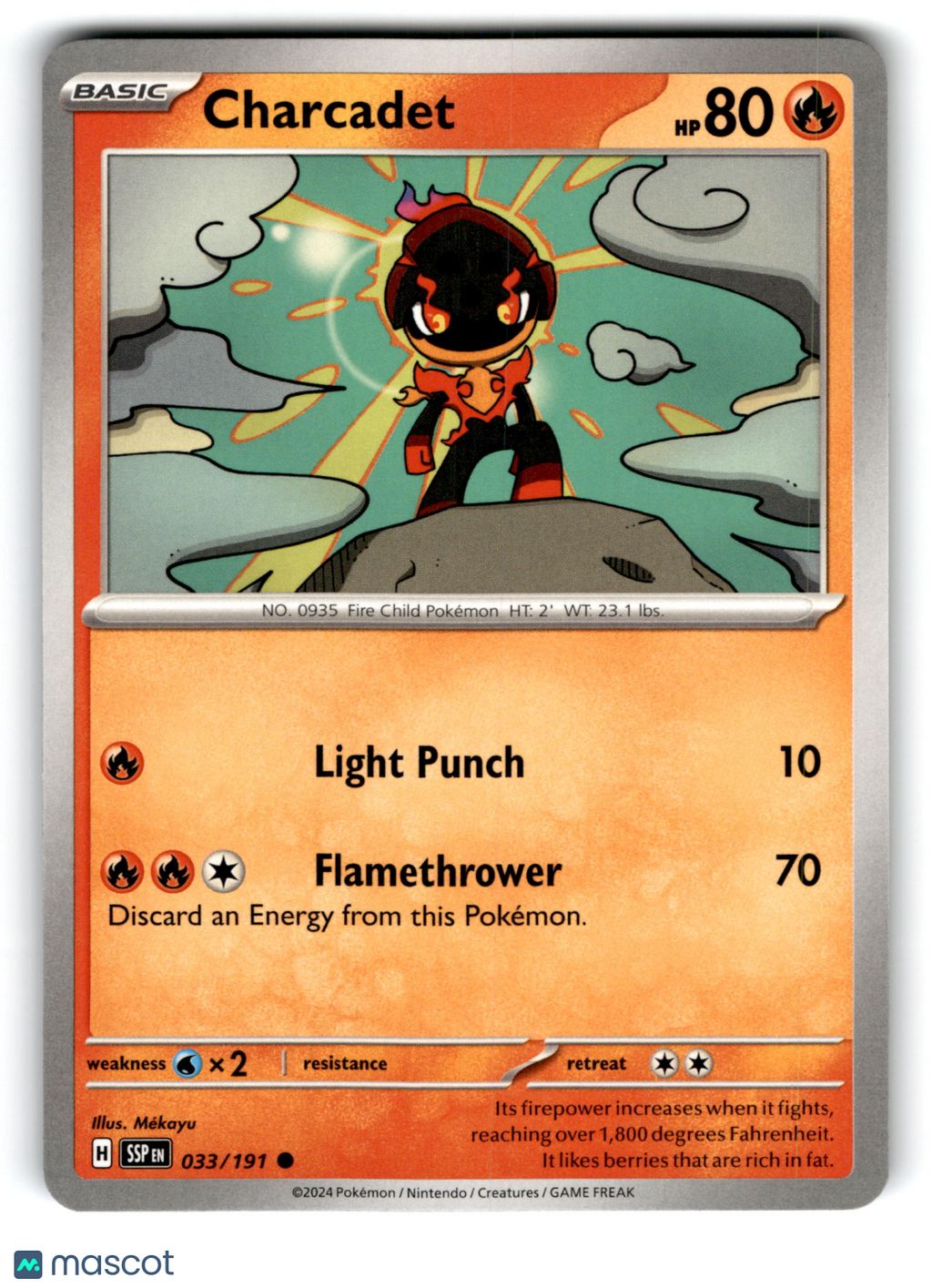 2024 Pokemon Charcadet #33/191