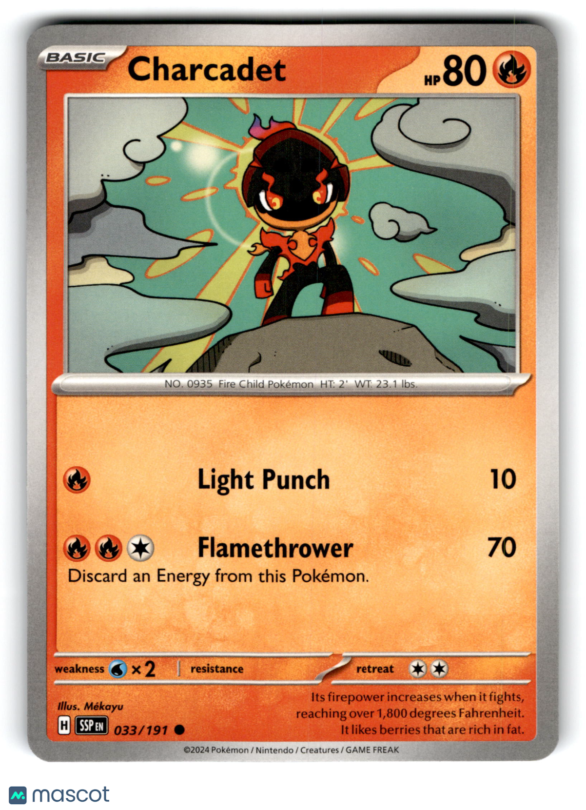 2024 Pokemon Charcadet #33/191