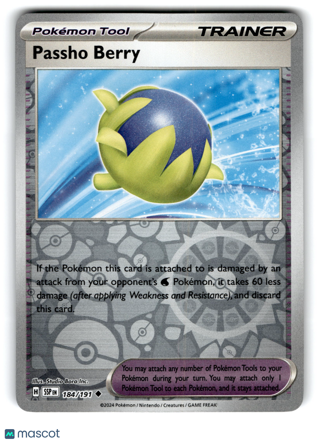 2024 Pokemon Passho Berry #184/191