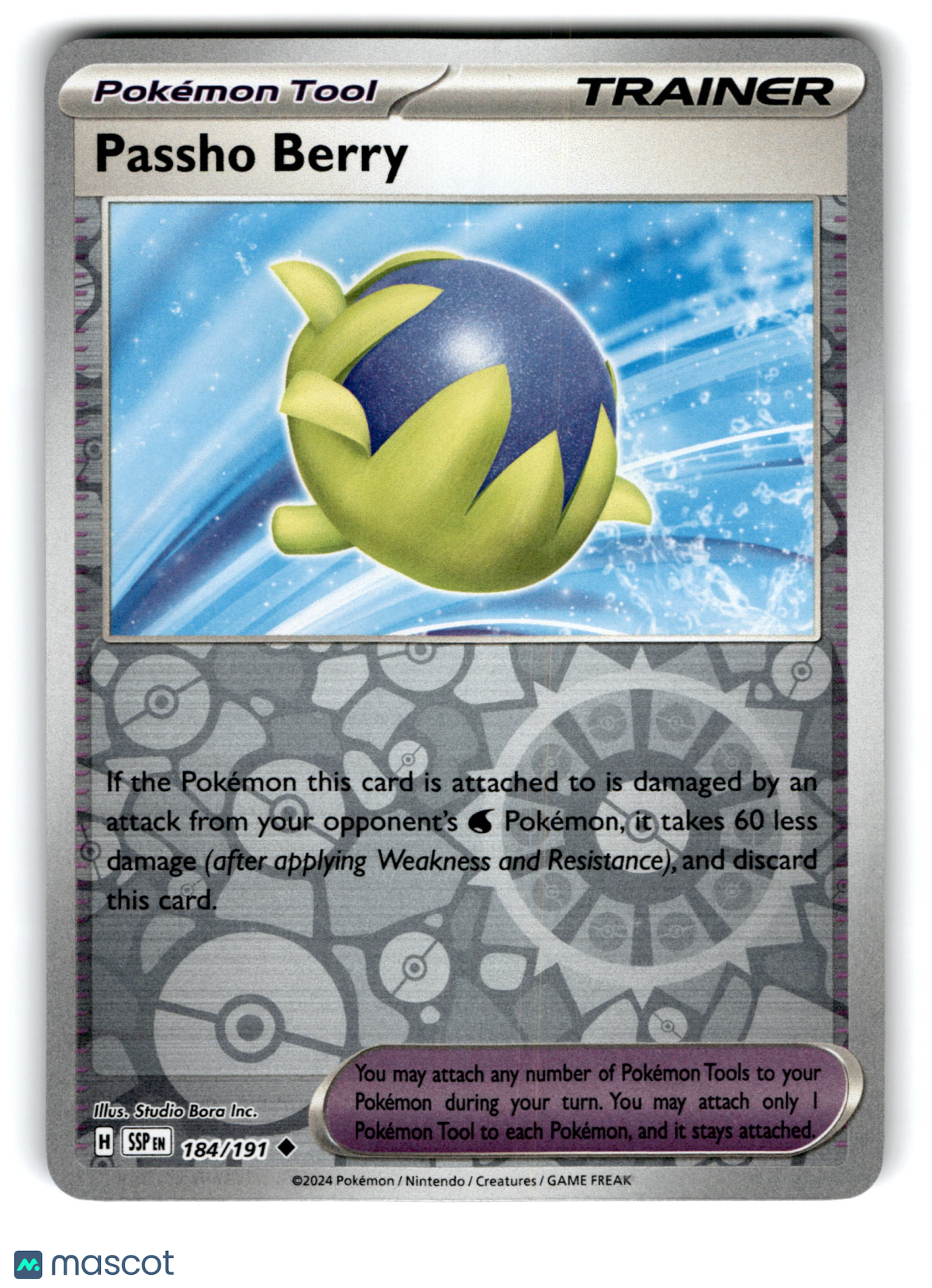 2024 Pokemon Passho Berry #184/191