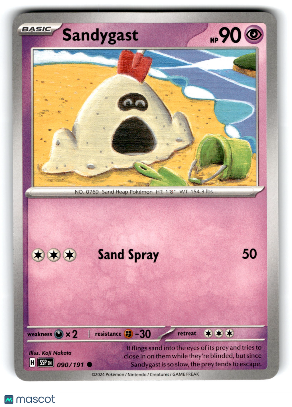 2024 Pokemon Sandygast #90/191