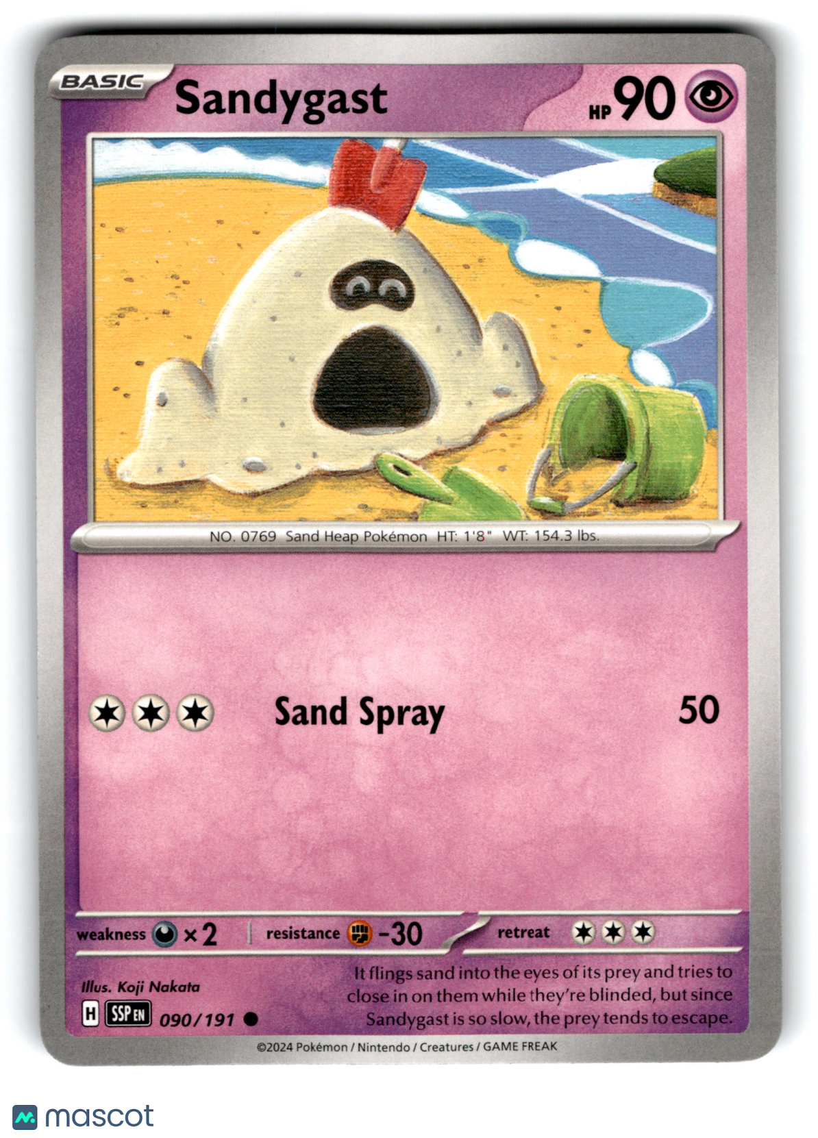 2024 Pokemon Sandygast #90/191