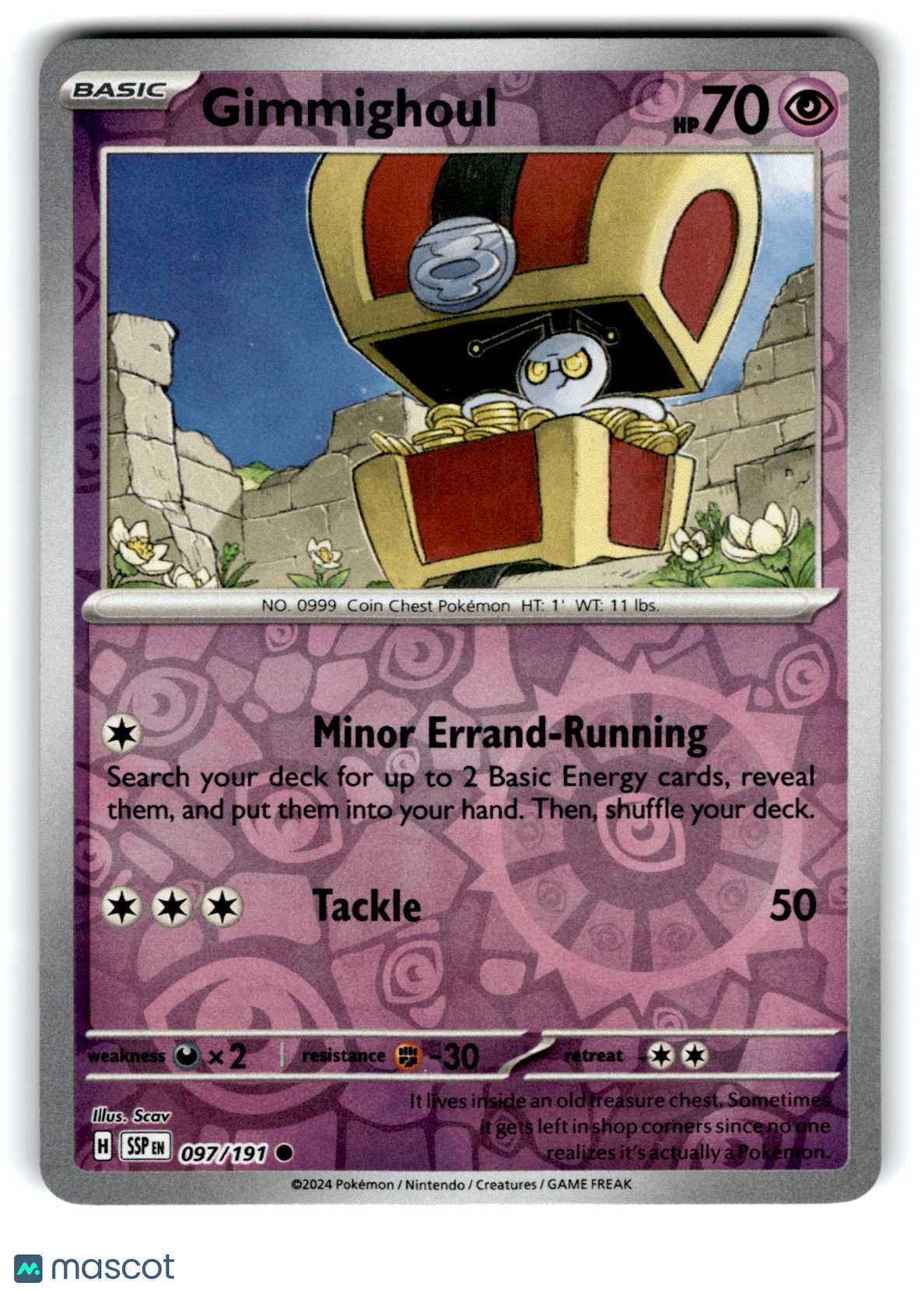 2024 Pokemon Gimmighoul #97/191