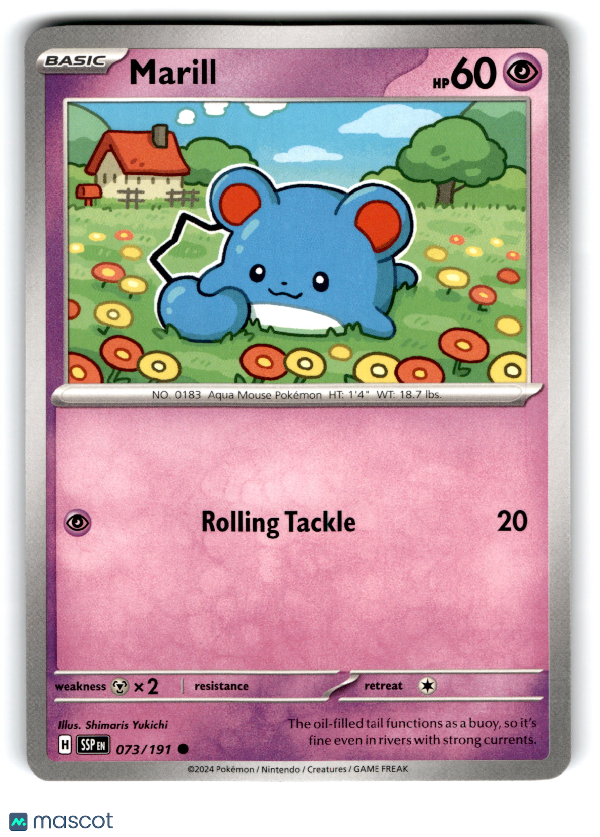 2024 Pokemon Marill #73/191