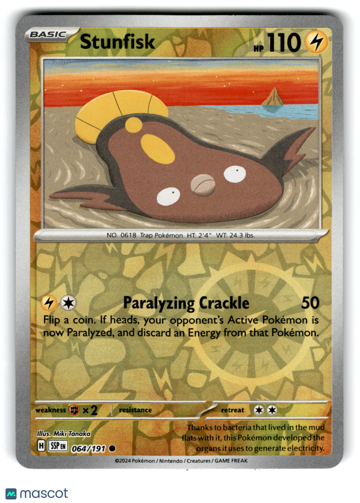 2024 Pokemon Stunfisk #64/191