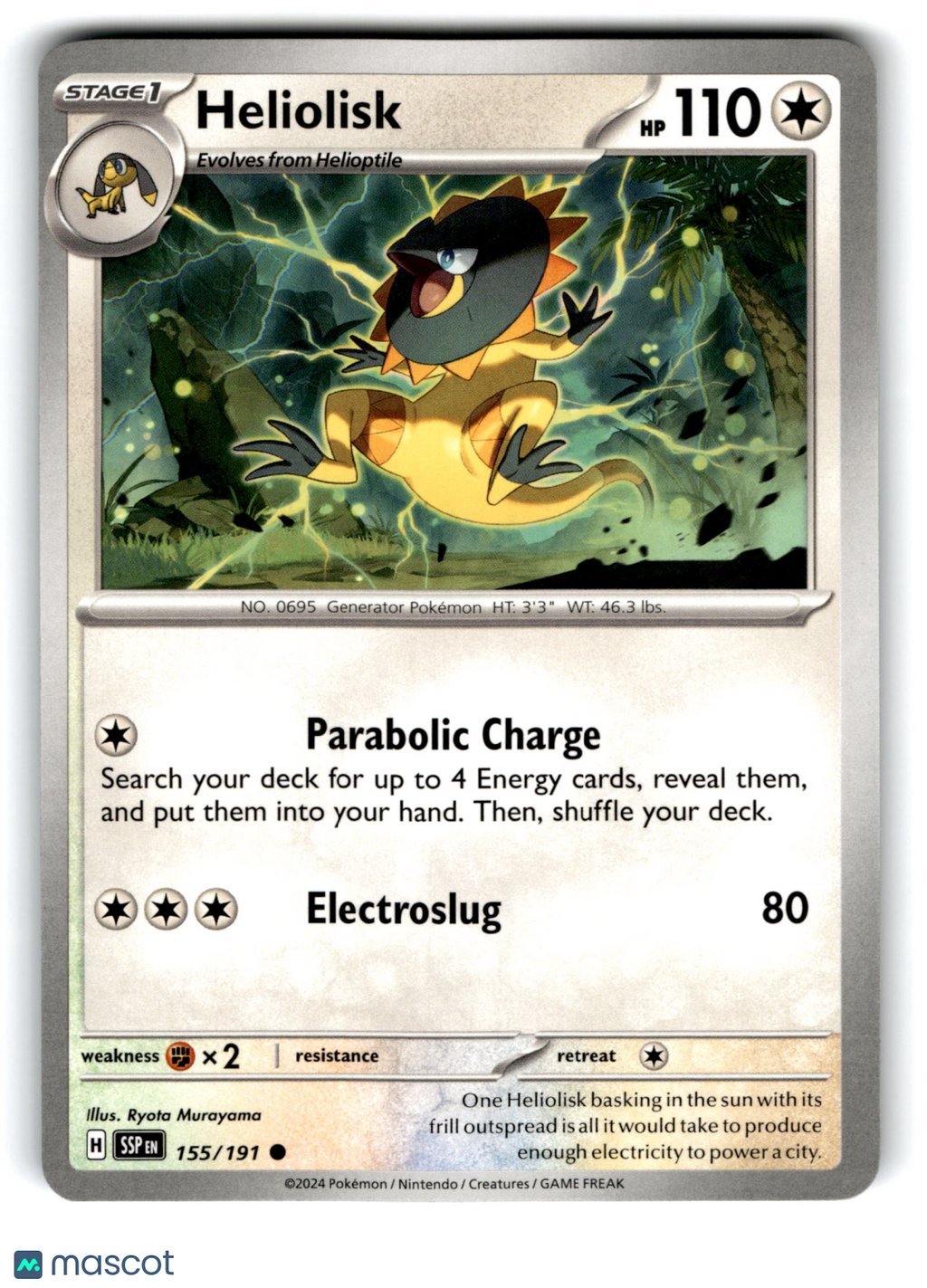 2024 Pokemon Heliolisk #155/191