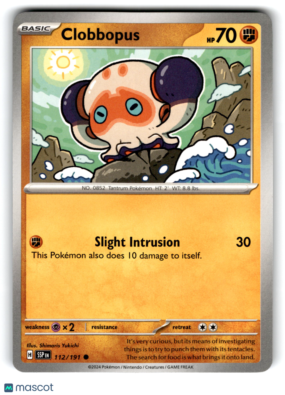 2024 Pokemon Clobbopus #112/191