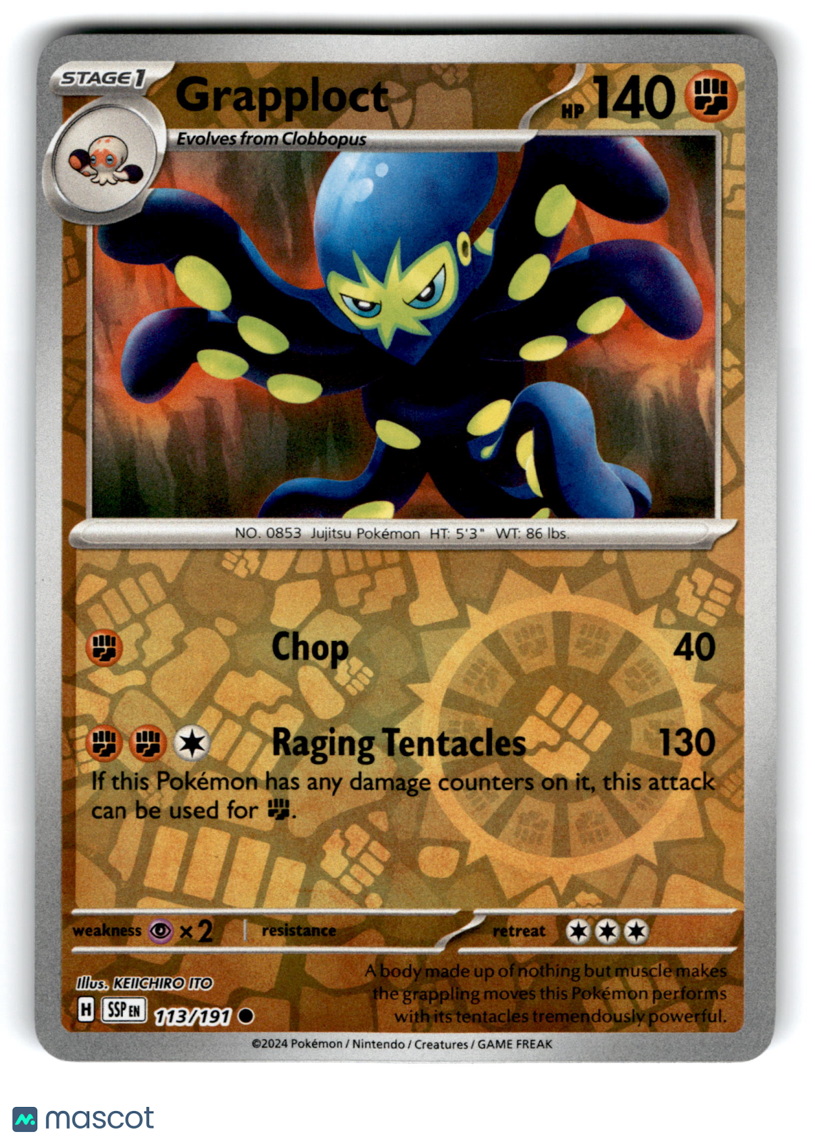 2024 Pokemon Grapploct #113/191