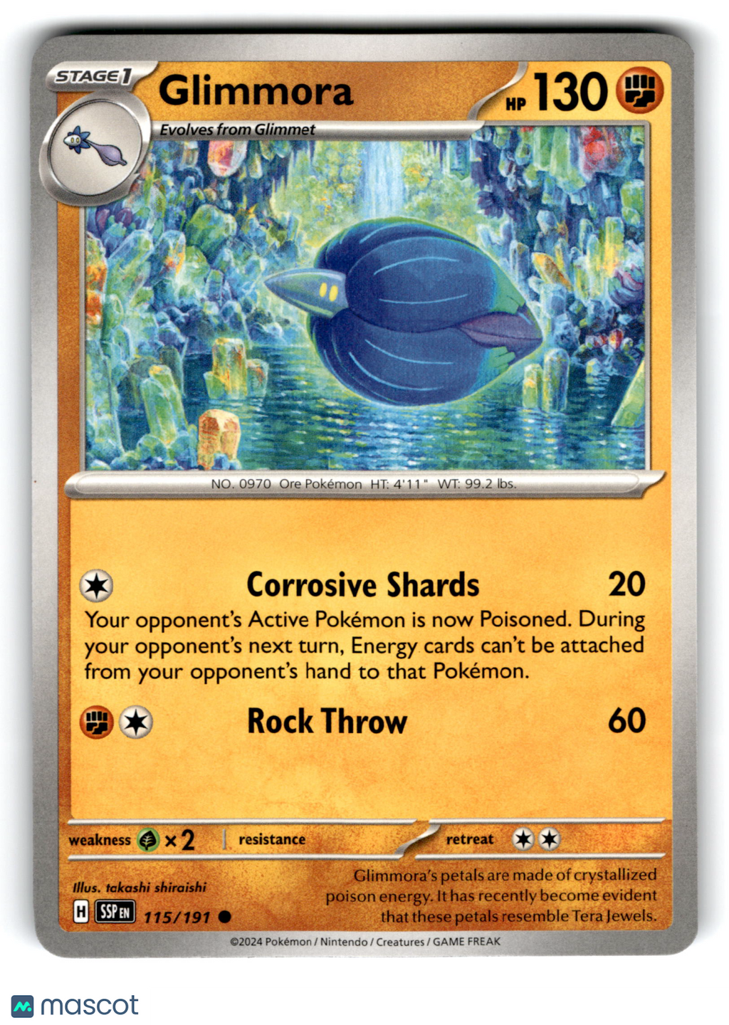 2024 Pokemon Glimmora #115/191