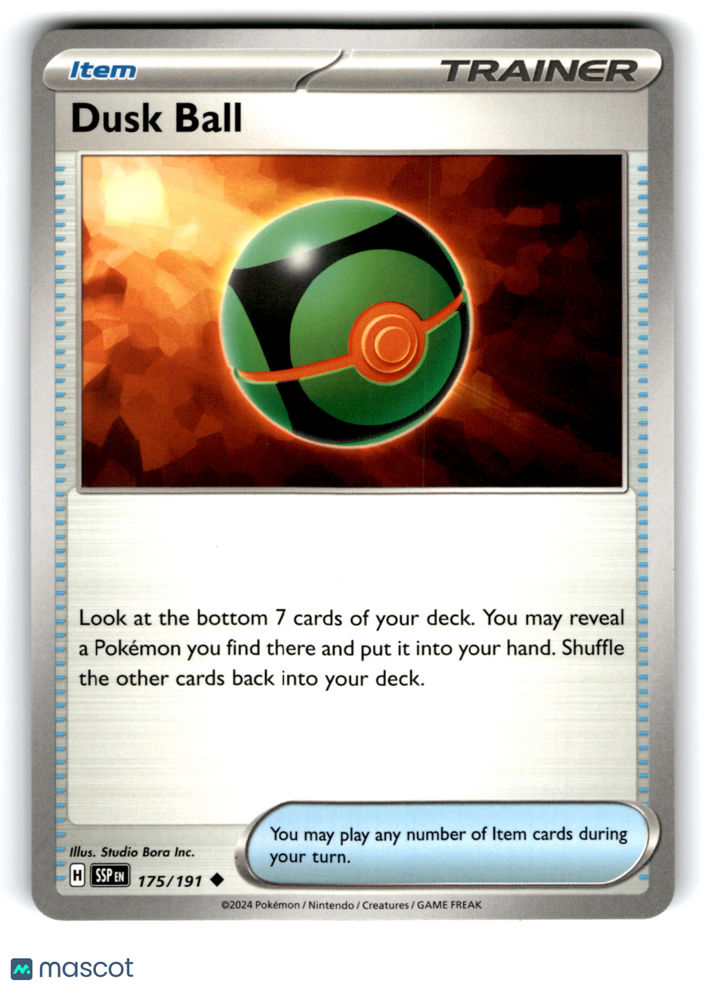 2024 Pokemon Dusk Ball #175/191