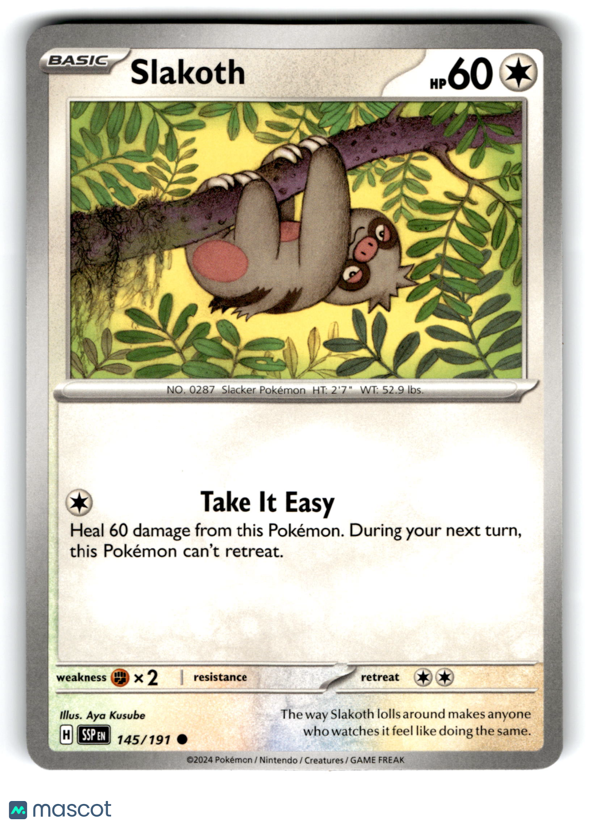2024 Pokemon Slakoth #145/191