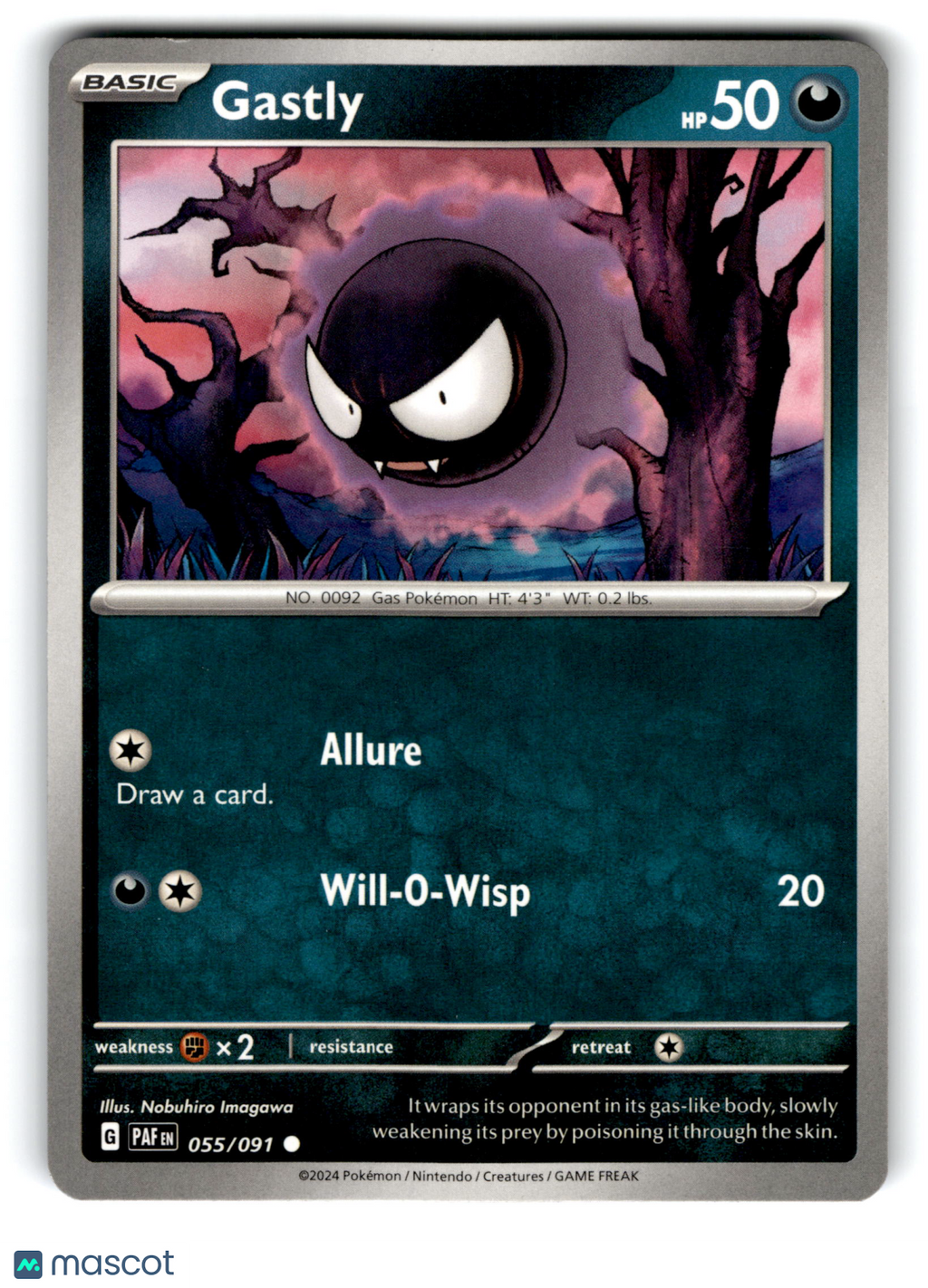 2024 Pokemon Gastly #55/91