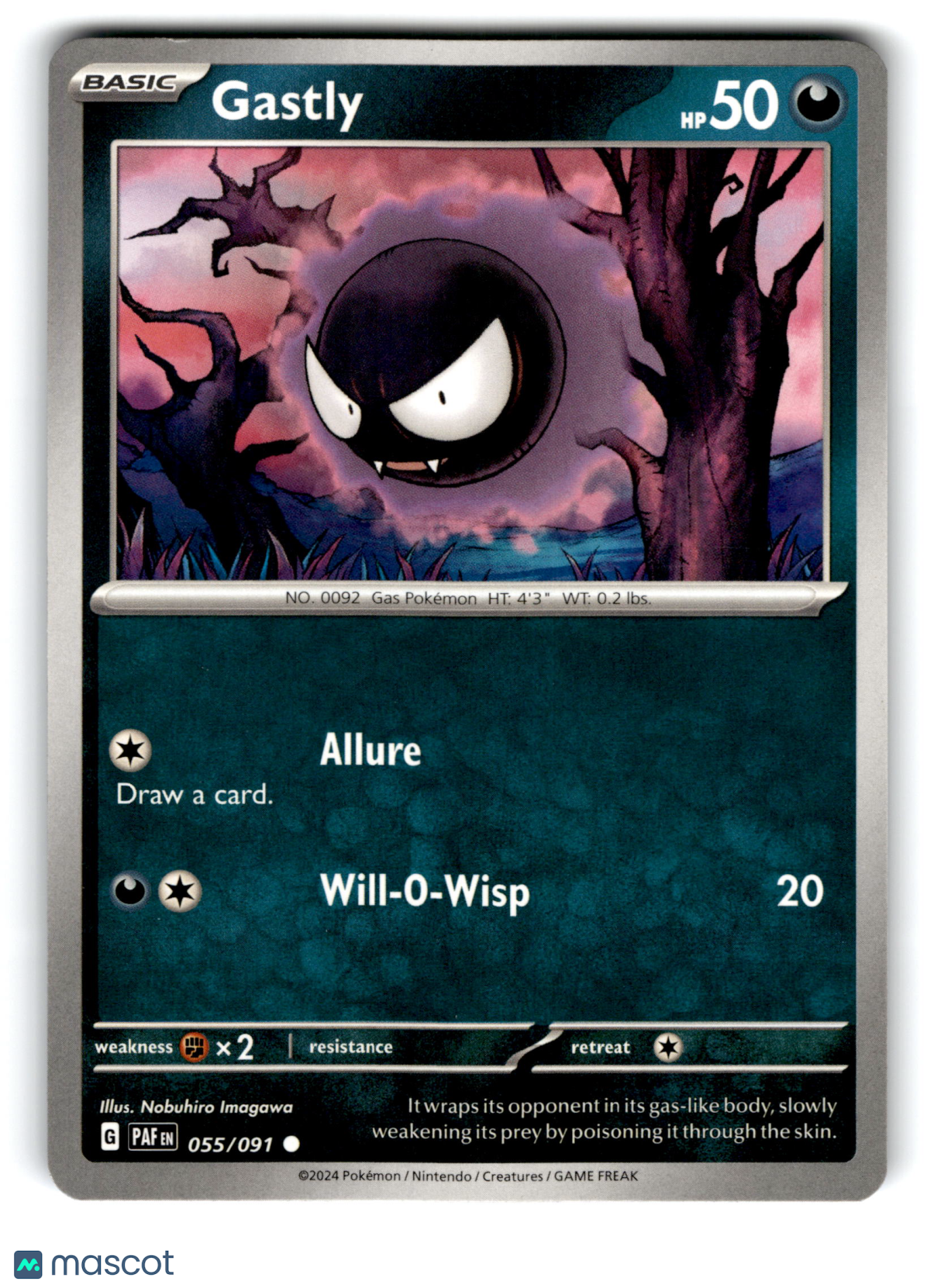 2024 Pokemon Gastly #55/91