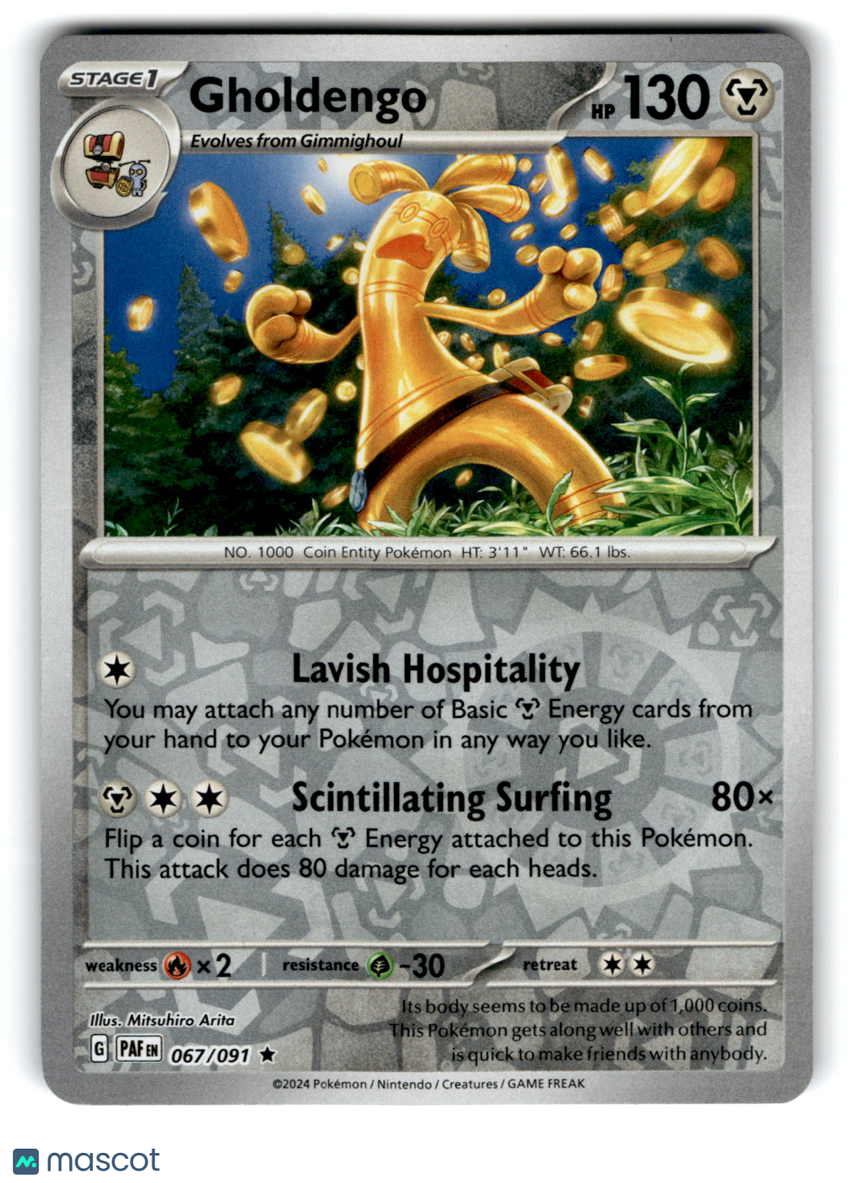 2024 Pokemon Gholdengo #67/91