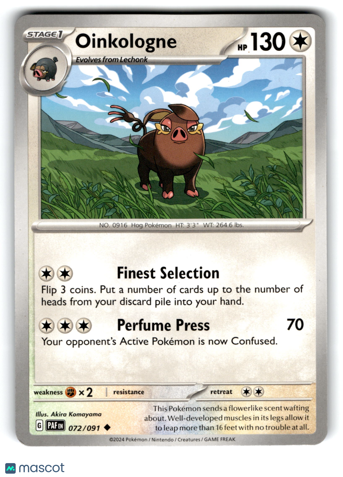 2024 Pokemon Oinkologne #72/91