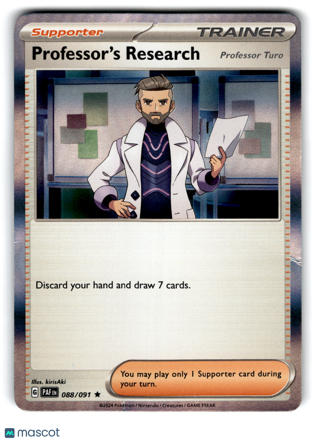 2024 Pokemon Professor's Research (Professor Turo) #88/91