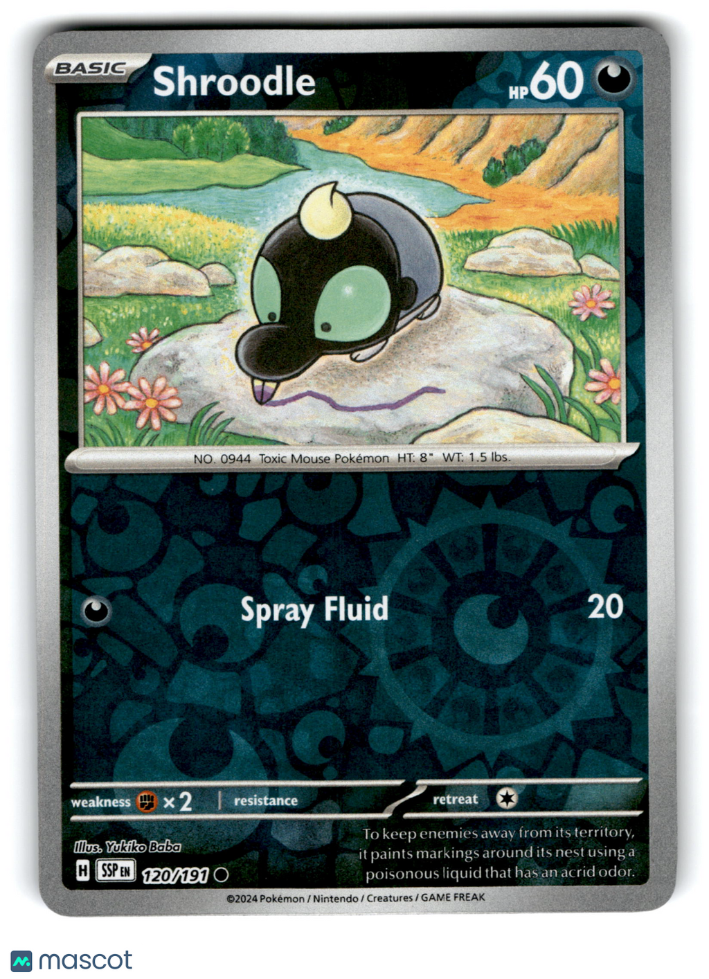 2024 Pokemon Shroodle #120/191