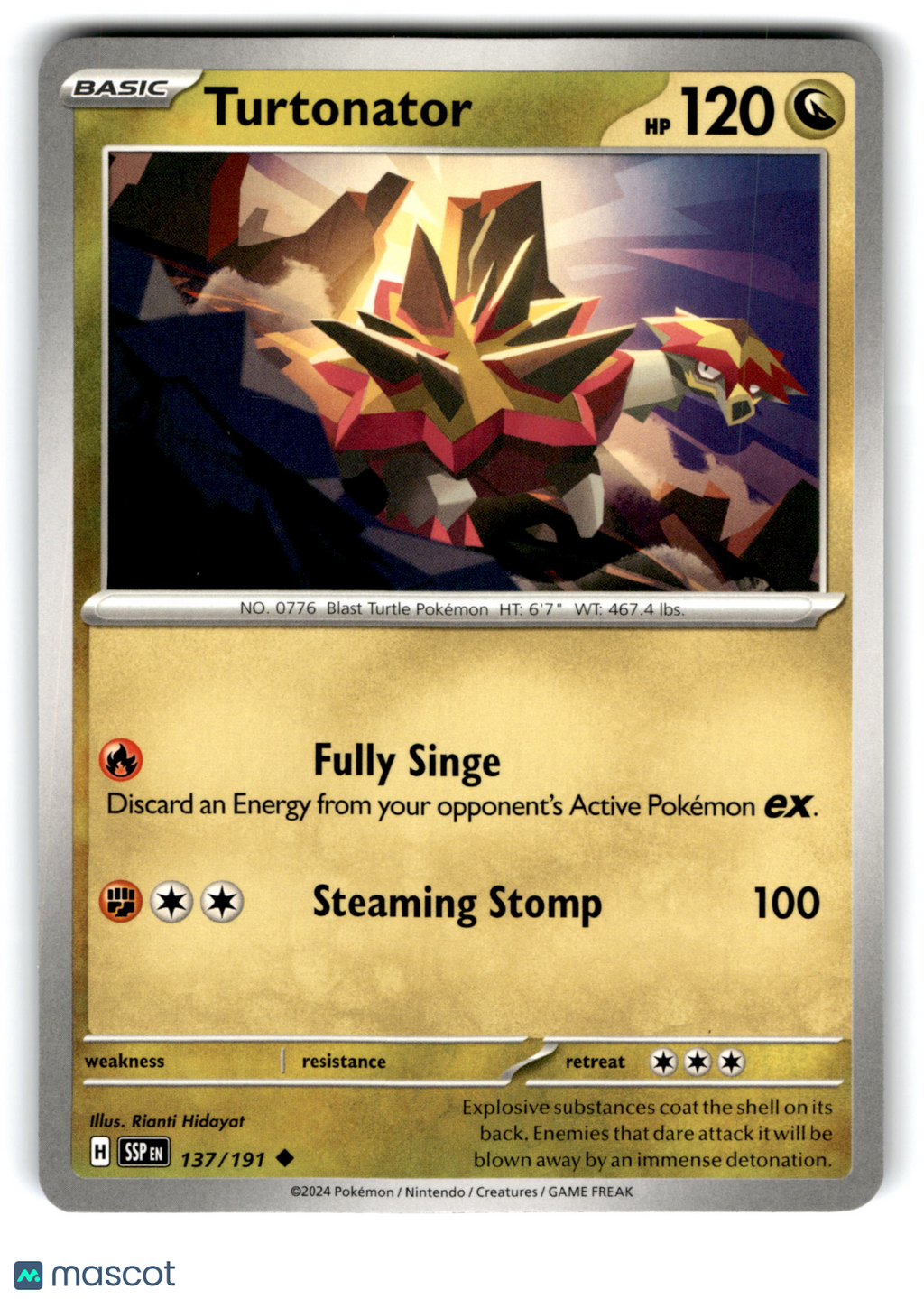 2024 Pokemon Turtonator #137/191