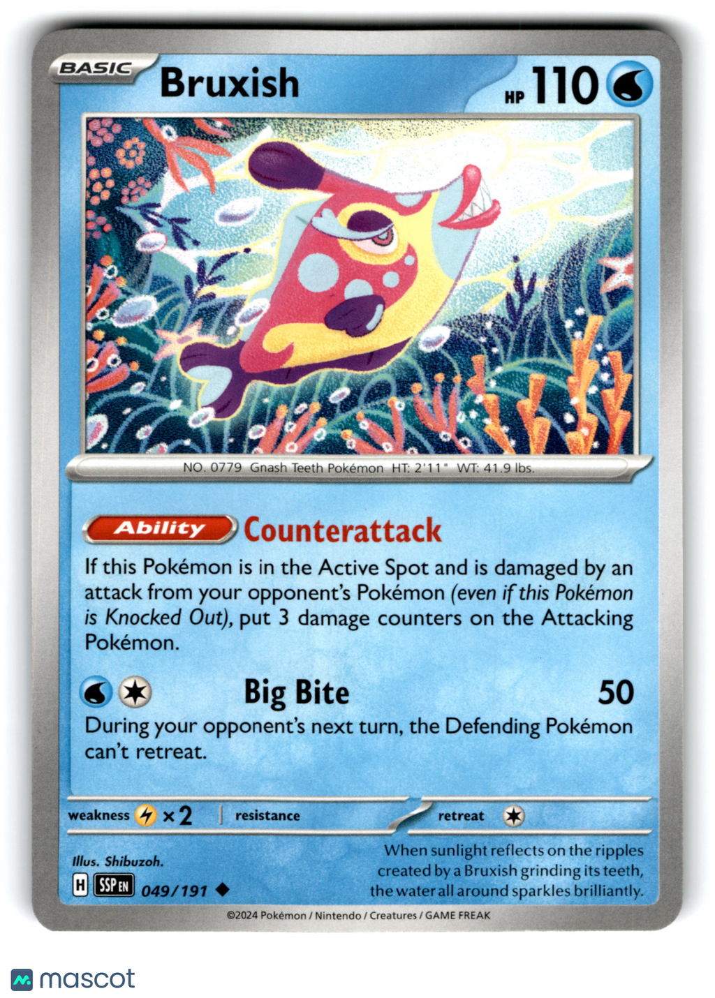 2024 Pokemon Bruxish #49/191