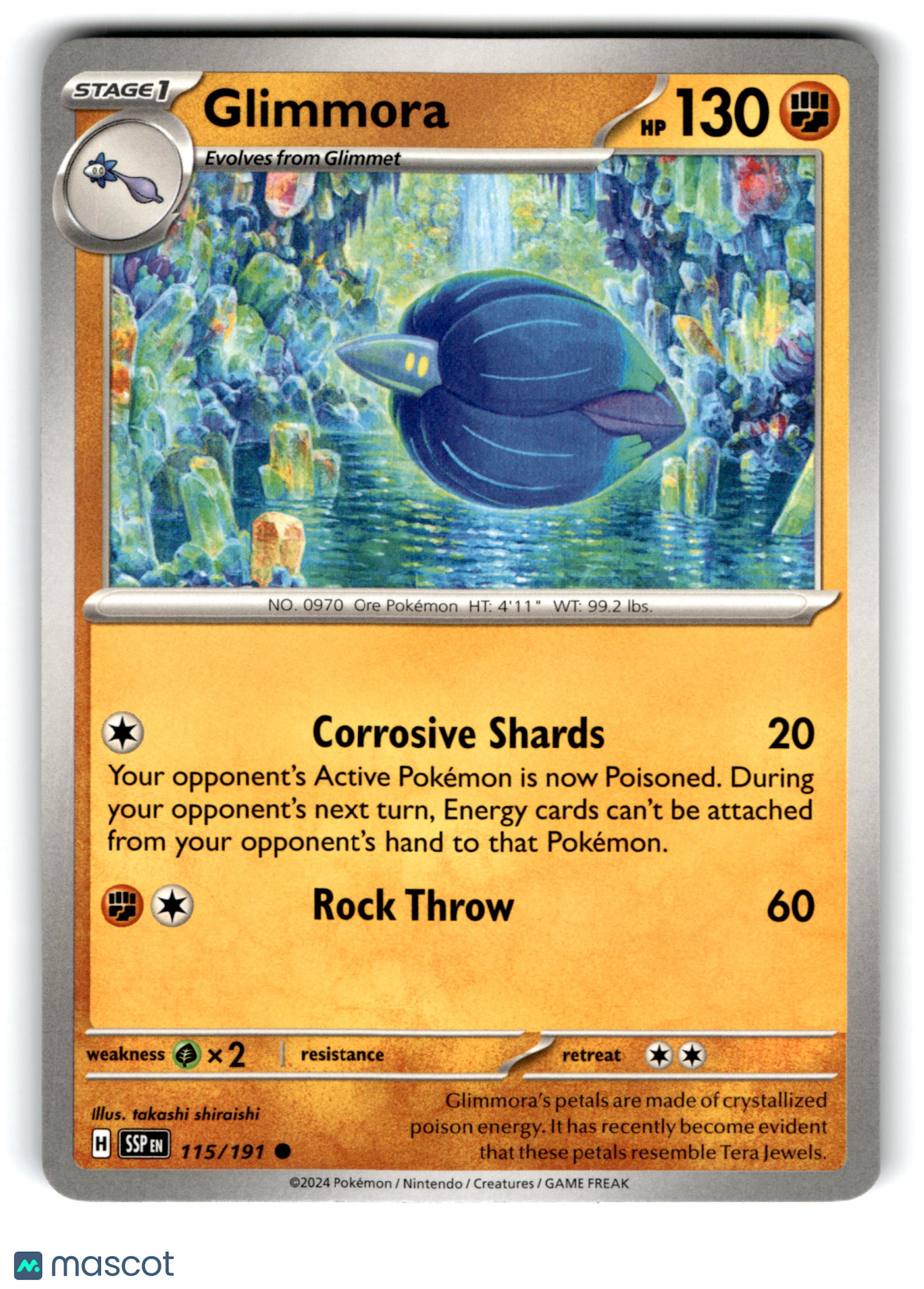 2024 Pokemon Glimmora #115/191