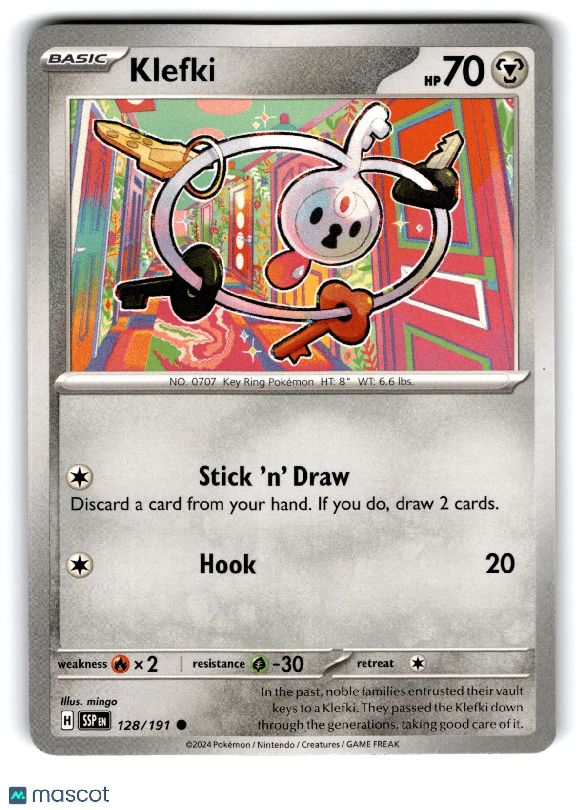 2024 Pokemon Klefki #128/191