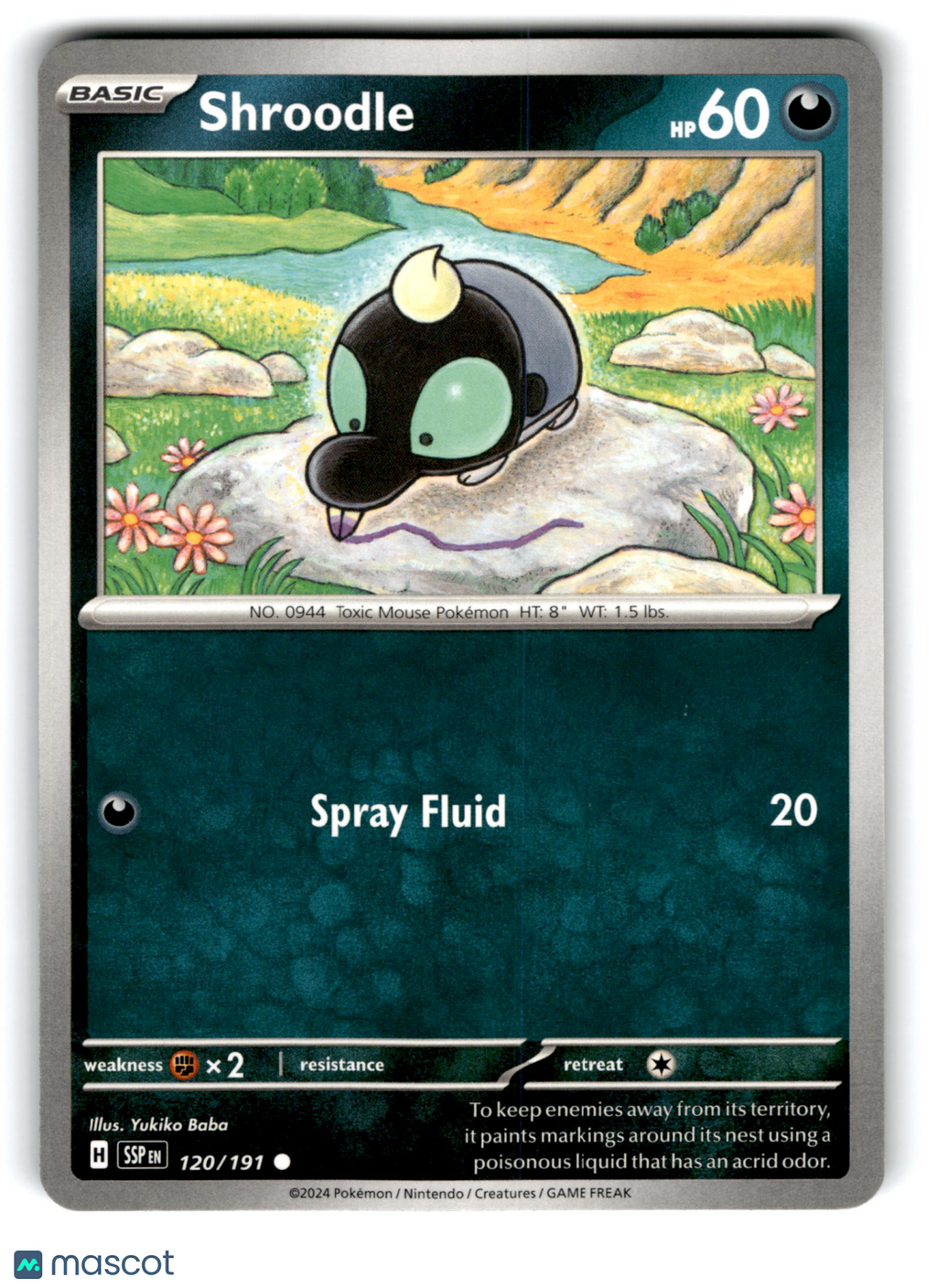 2024 Pokemon Shroodle #120/191