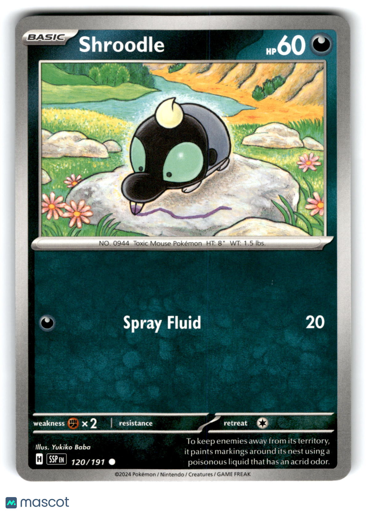 2024 Pokemon Shroodle #120/191
