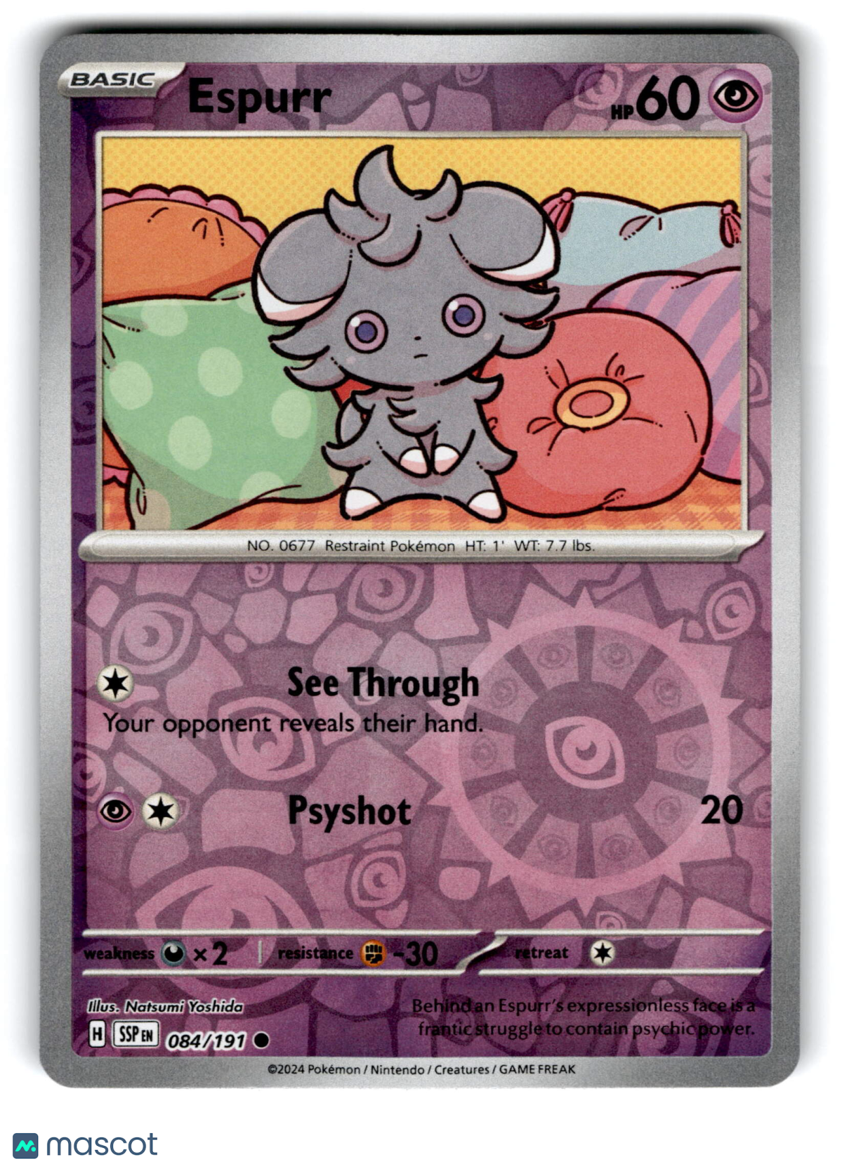 2024 Pokemon Espurr #84/191