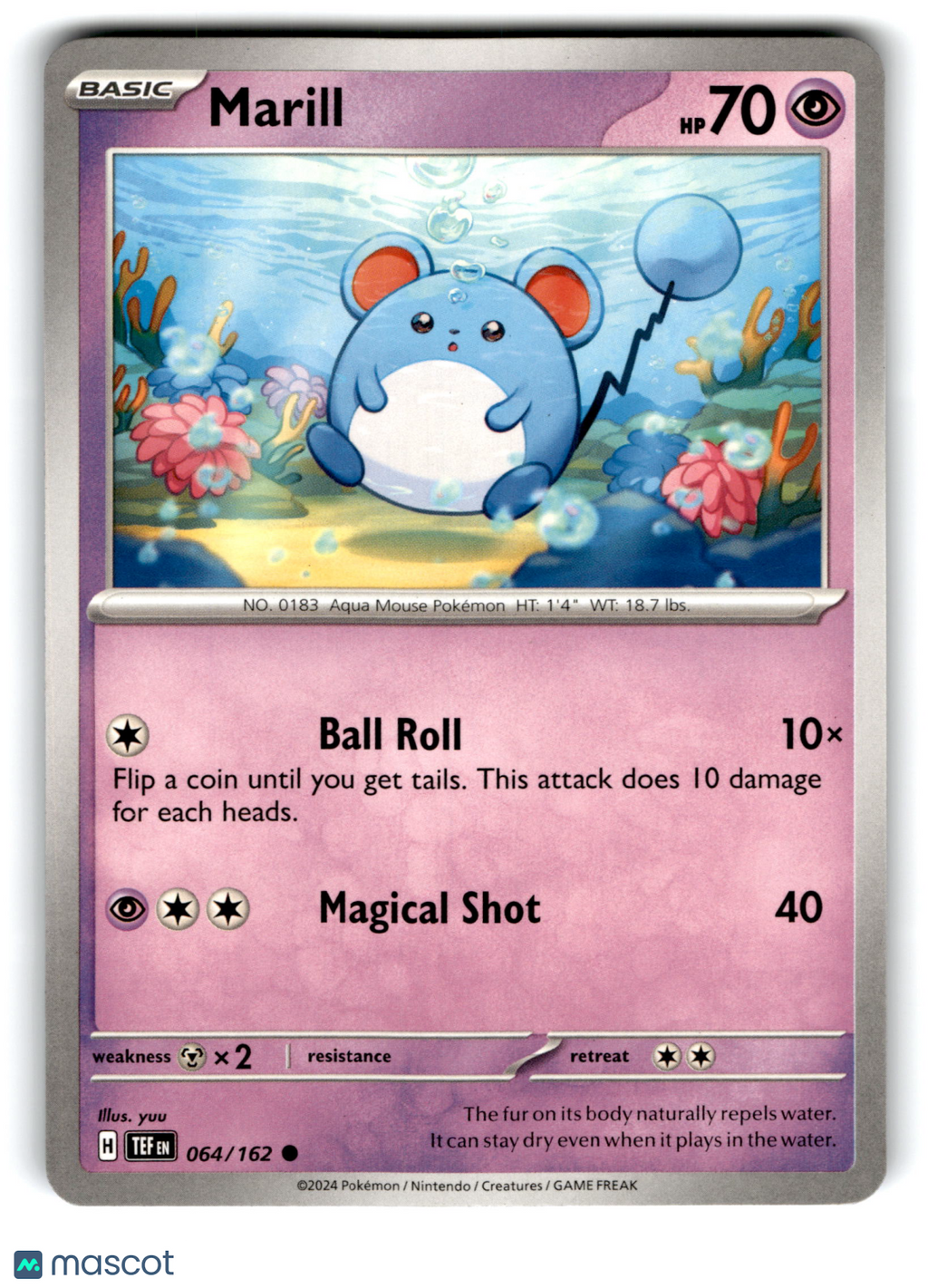 2024 Pokemon Marill #64/162