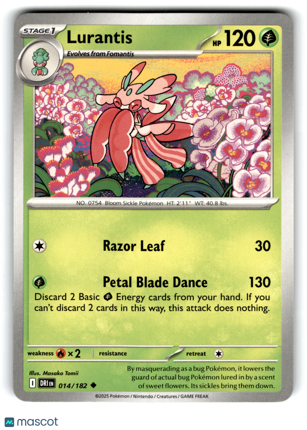 2025 Pokemon Lurantis #14/182