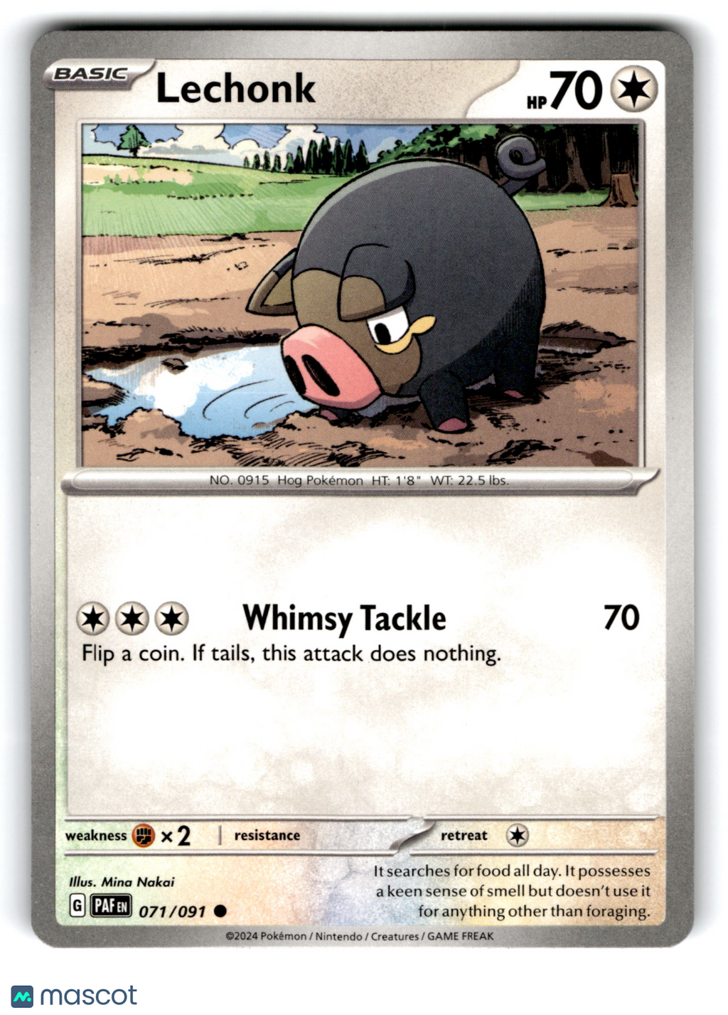 2024 Pokemon Lechonk #71/91
