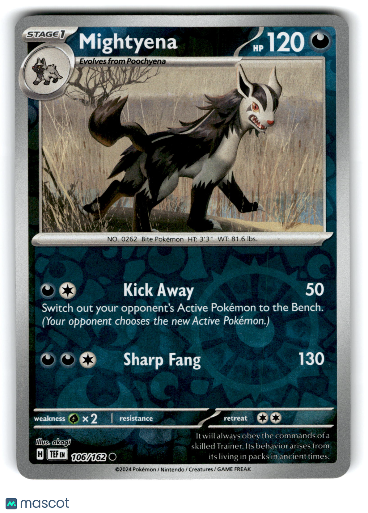 2024 Pokemon Mightyena #106/162