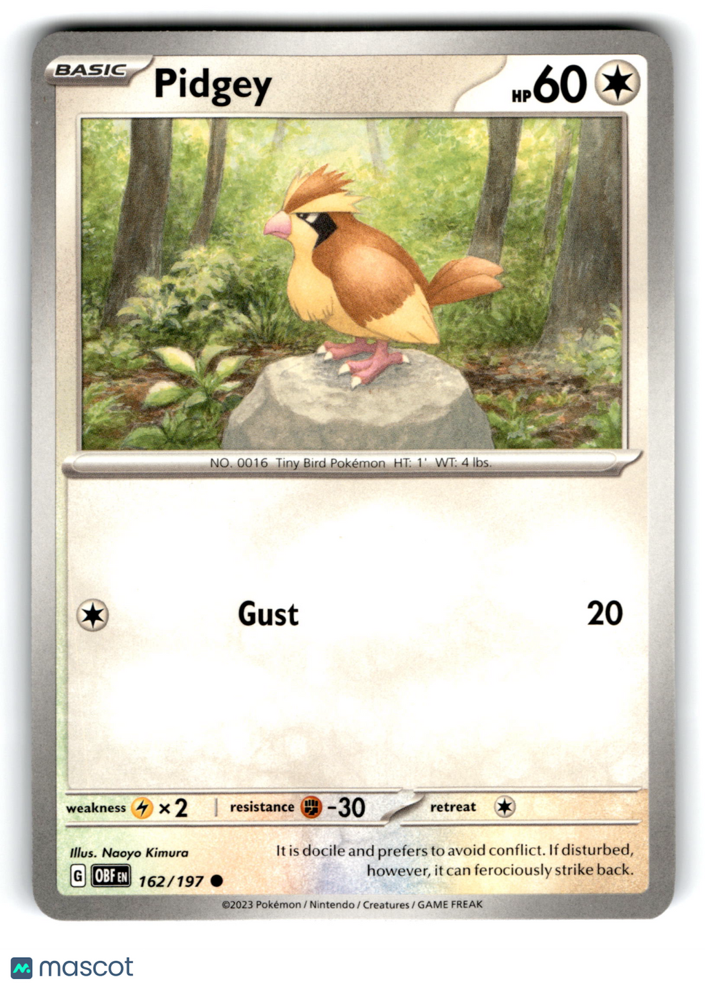 2023 Pokemon Pidgey #162/197