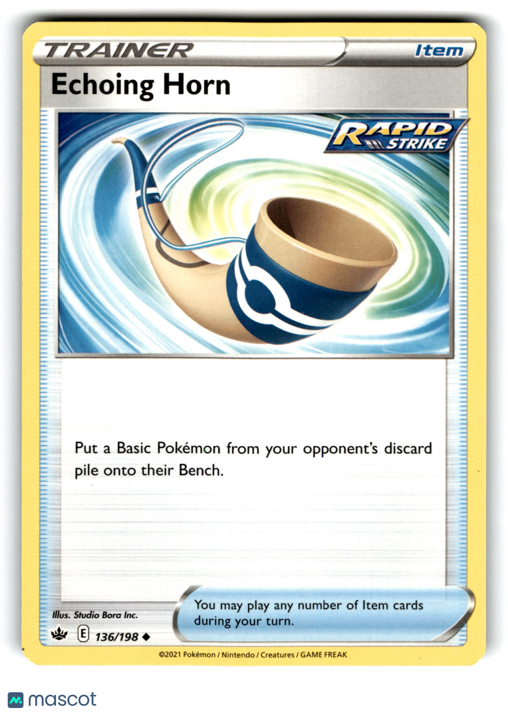 2021 Pokemon Echoing Horn #136/198