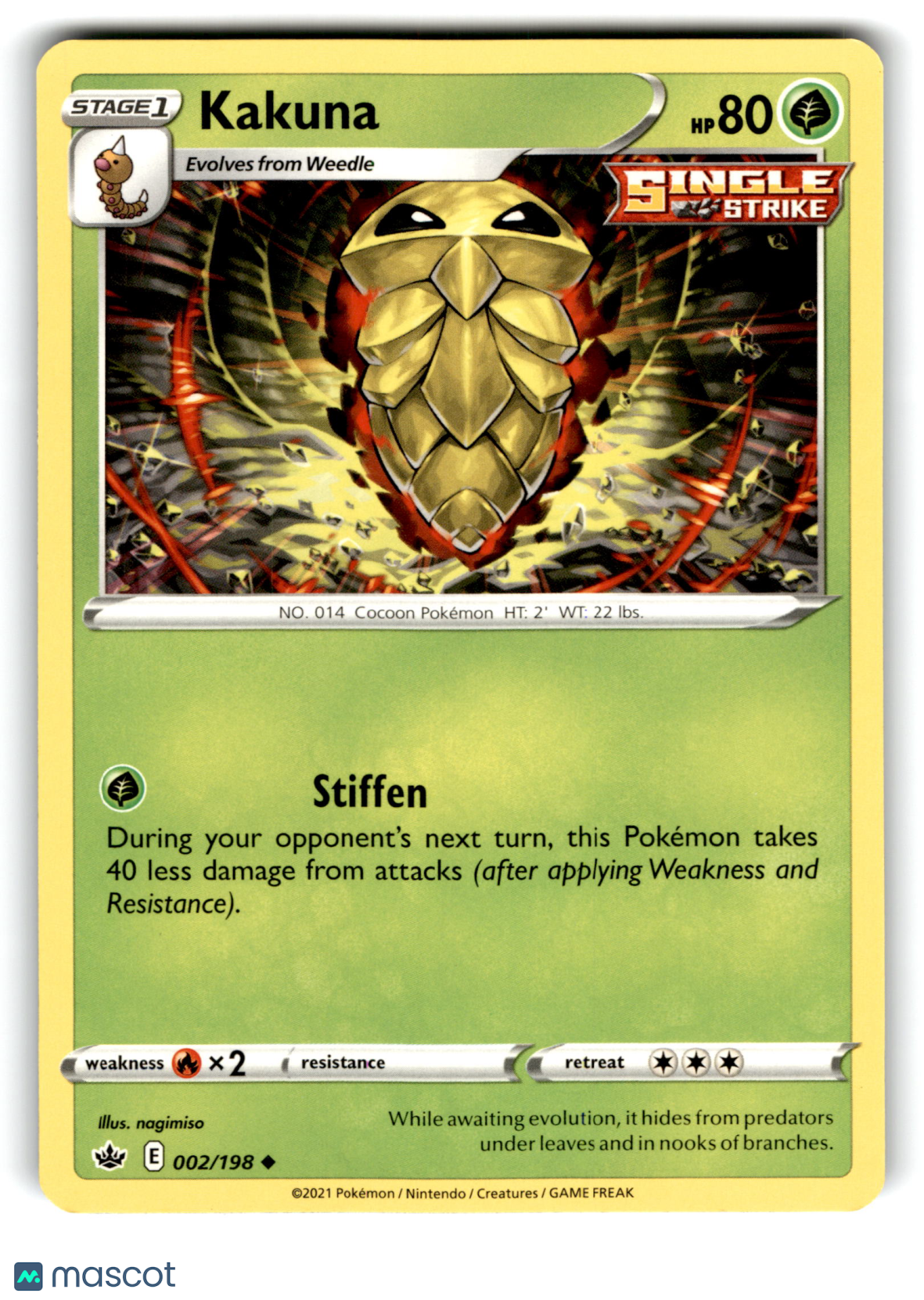 2021 Pokemon Kakuna #2/198