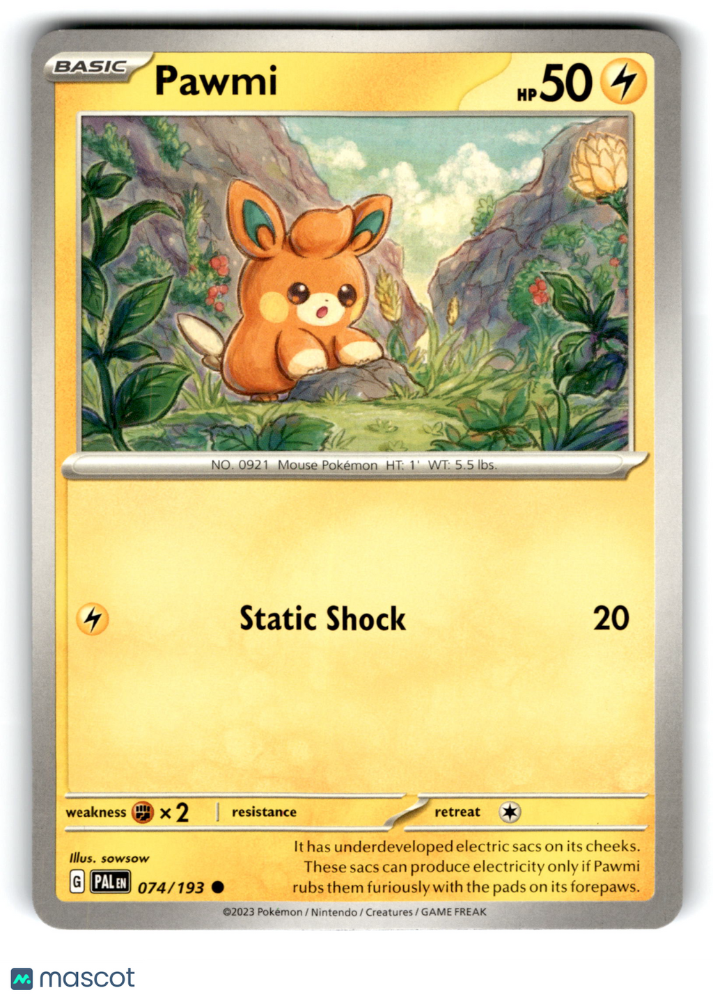2023 Pokemon Pawmi #74/193