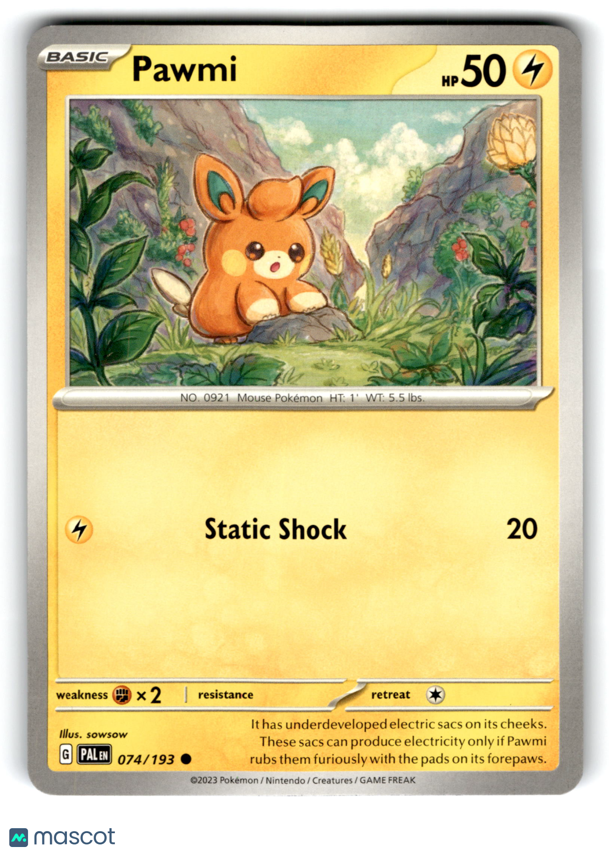 2023 Pokemon Pawmi #74/193