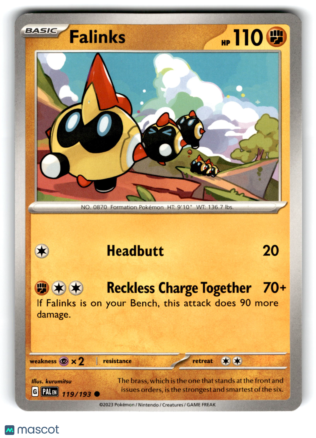2023 Pokemon Falinks #119/193