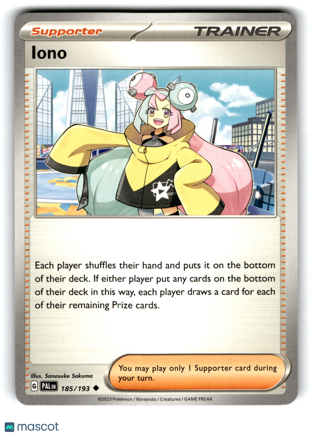 2023 Pokemon Iono #185/193