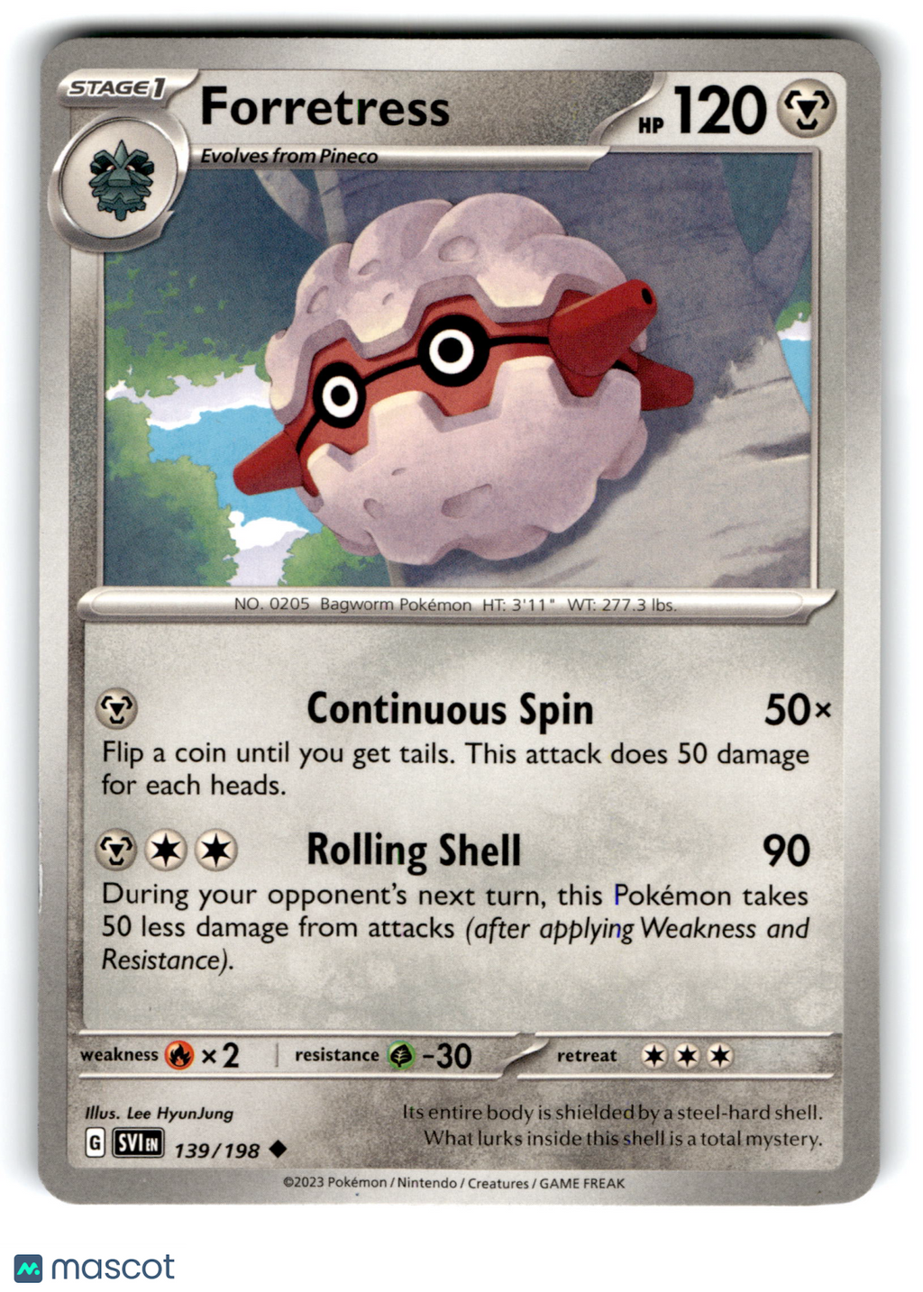 2023 Pokemon Forretress #139/198