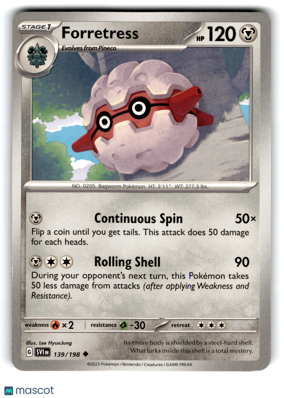 2023 Pokemon Forretress #139/198