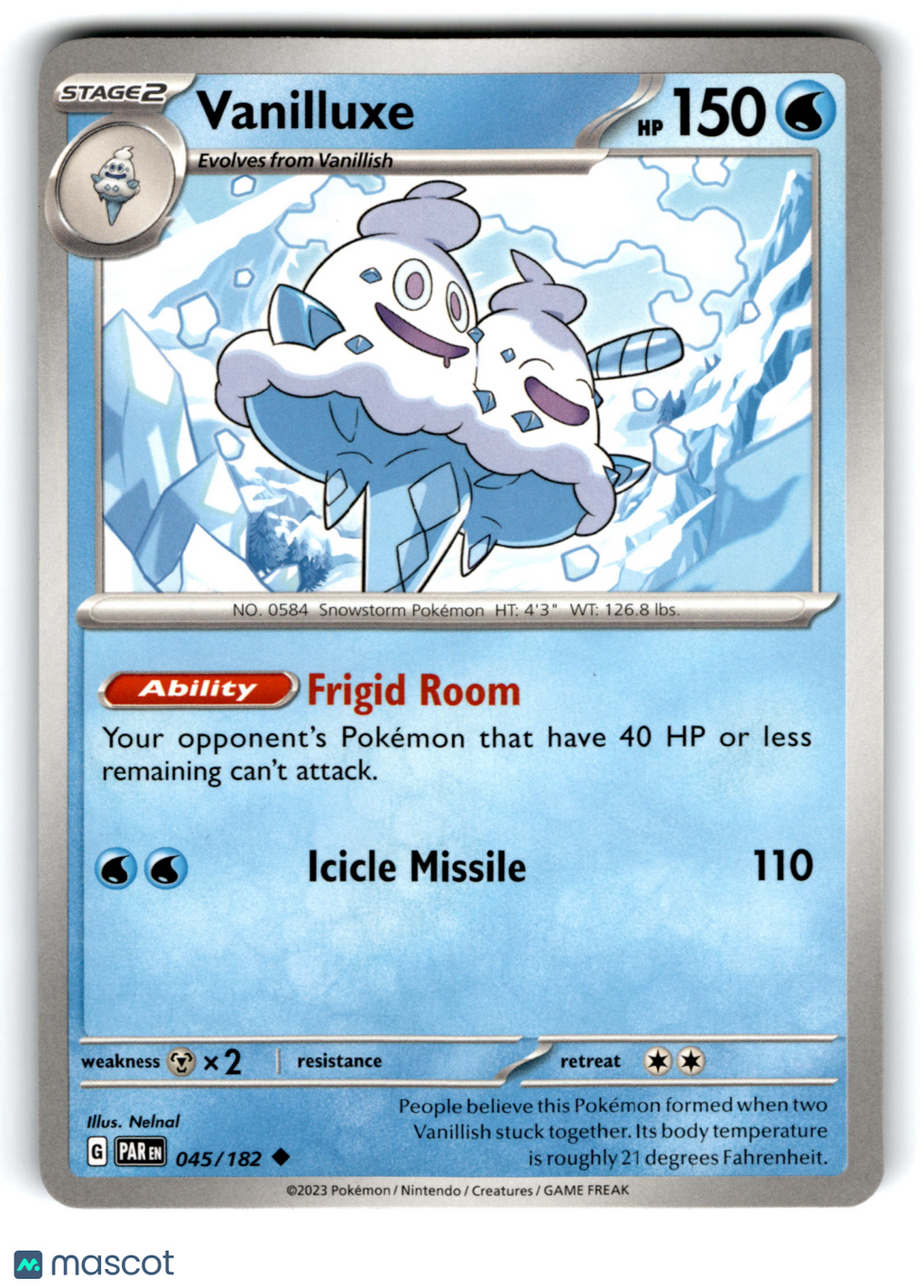 2023 Pokemon Vanilluxe #45/182