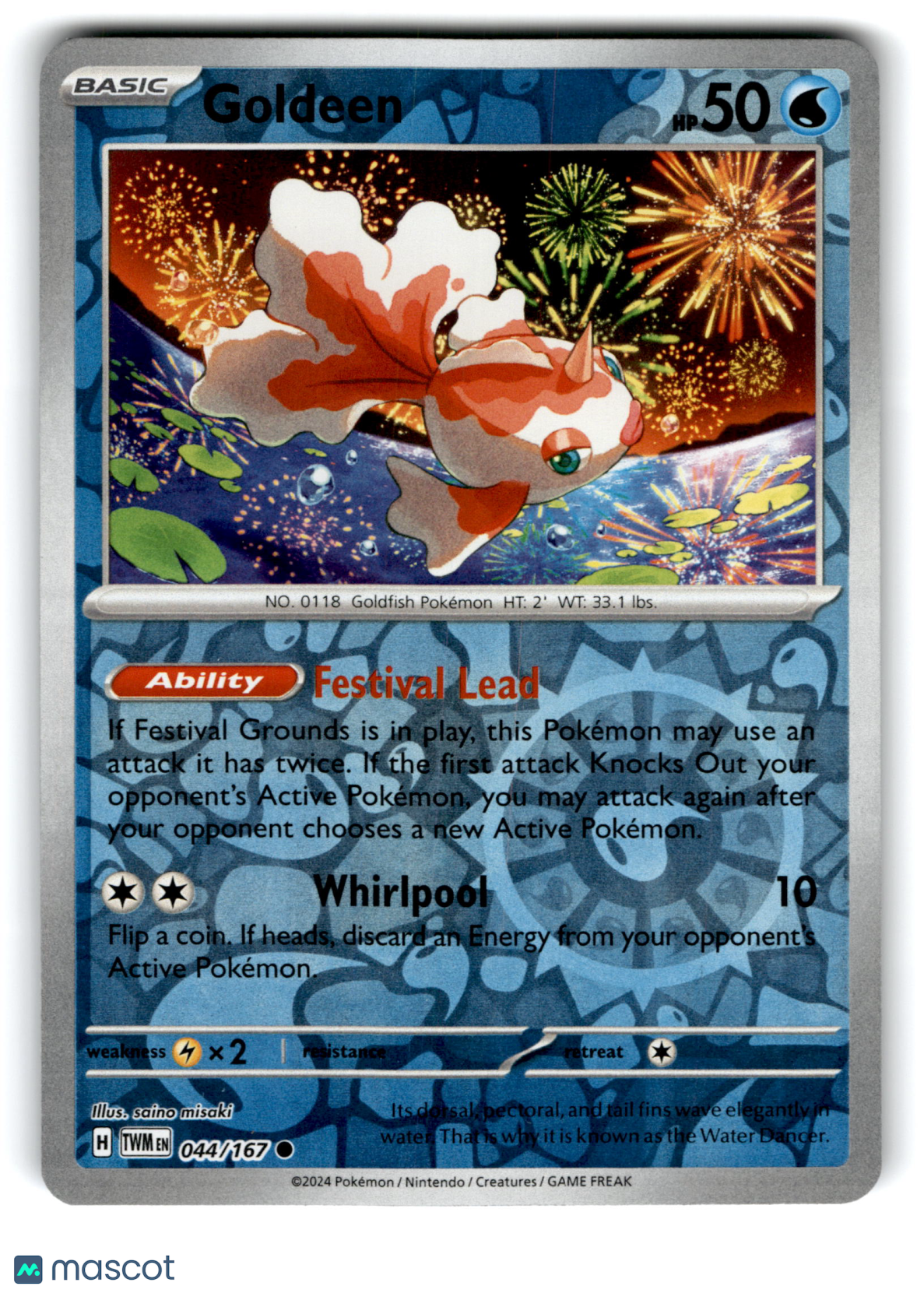 2024 Pokemon Goldeen #44/167