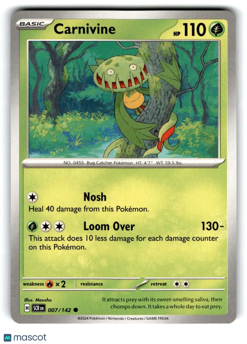 2024 Pokemon Carnivine #7/142
