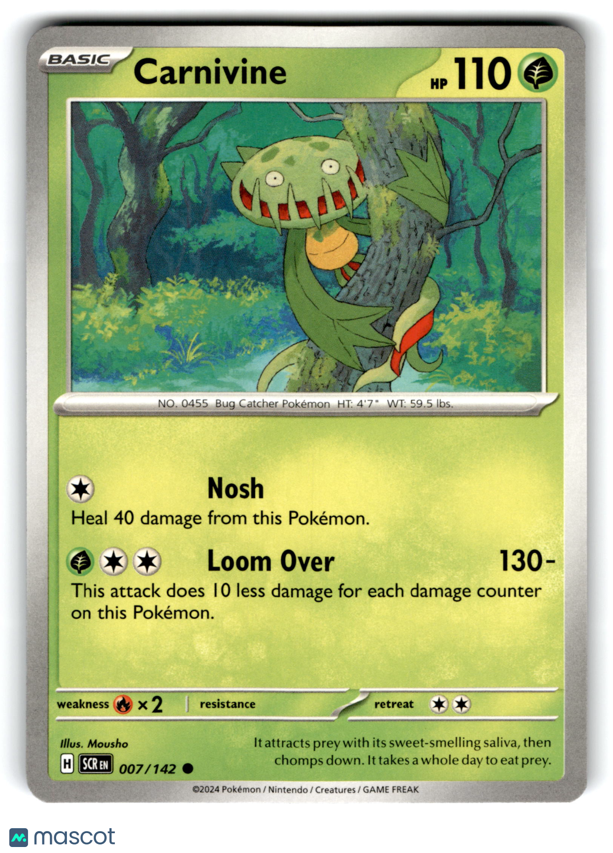 2024 Pokemon Carnivine #7/142