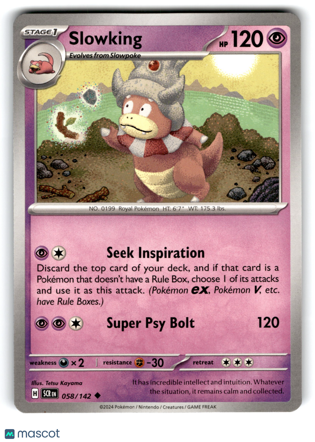 2024 Pokemon Slowking #58/142