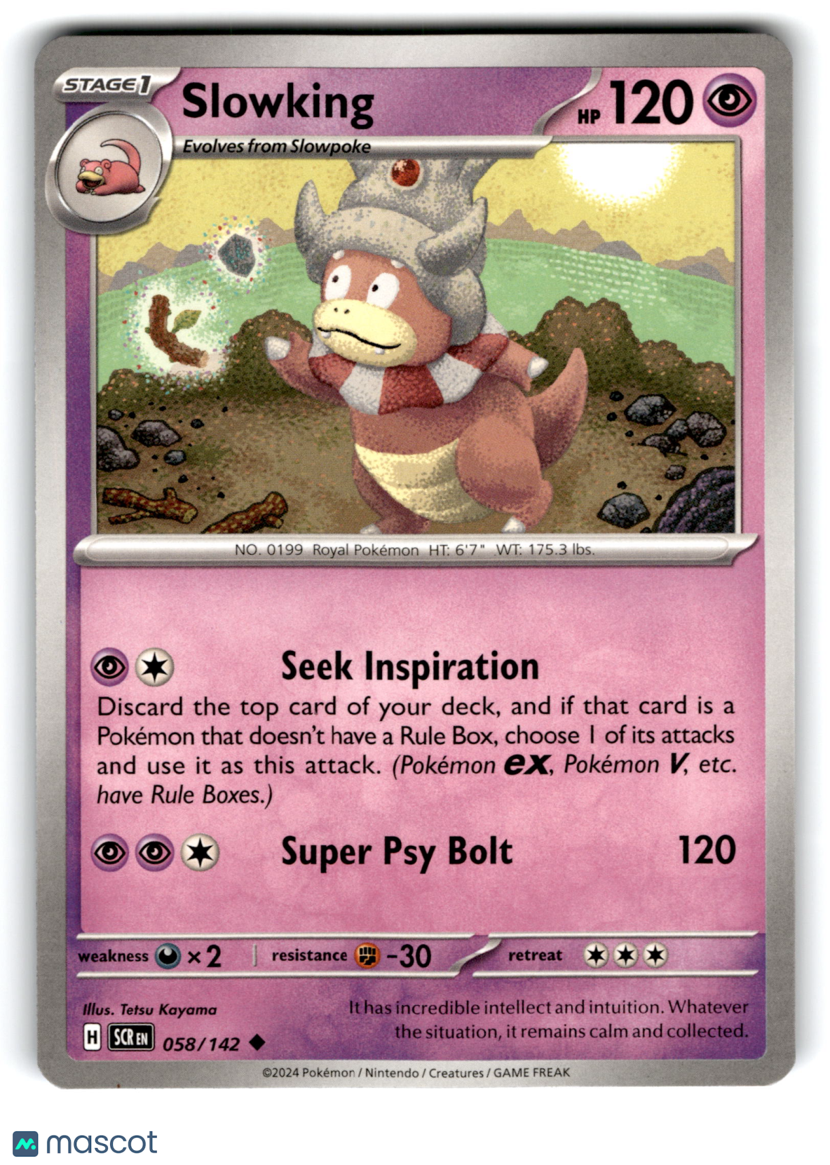 2024 Pokemon Slowking #58/142