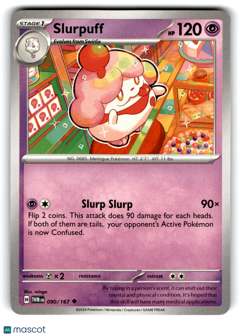 2024 Pokemon Slurpuff #90/167