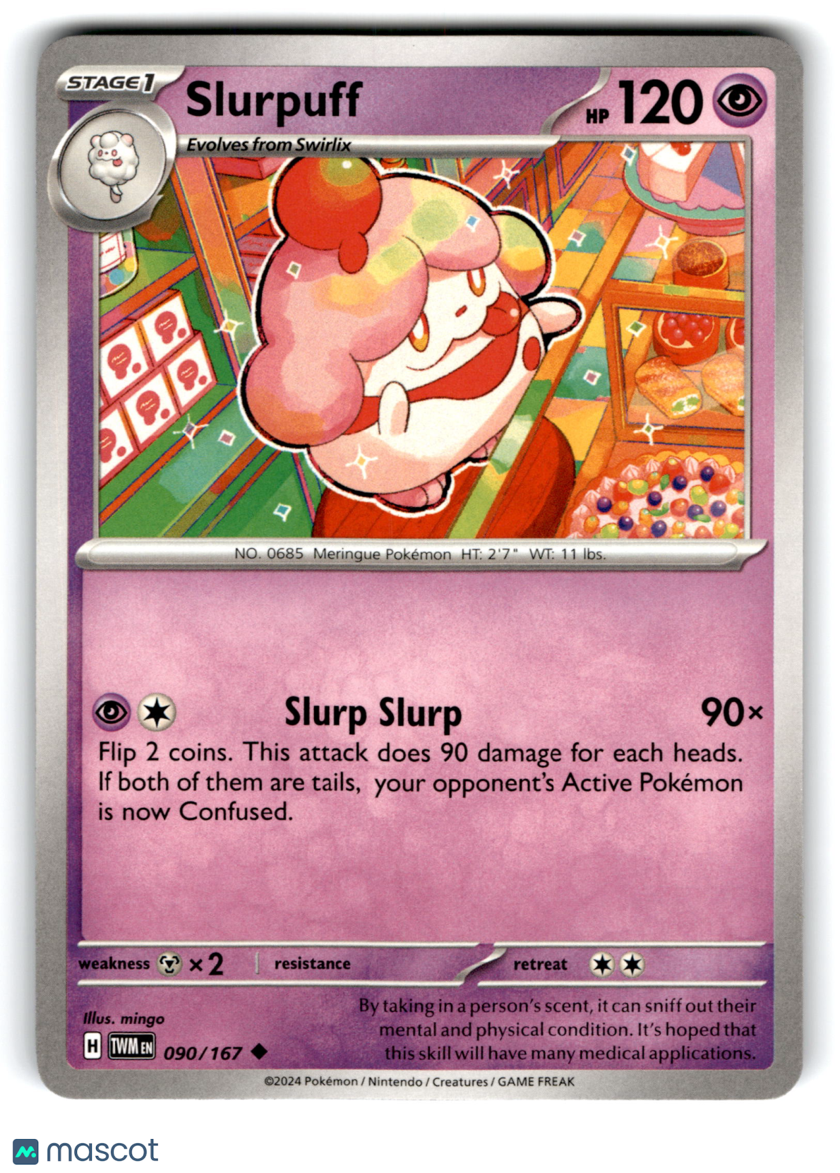 2024 Pokemon Slurpuff #90/167